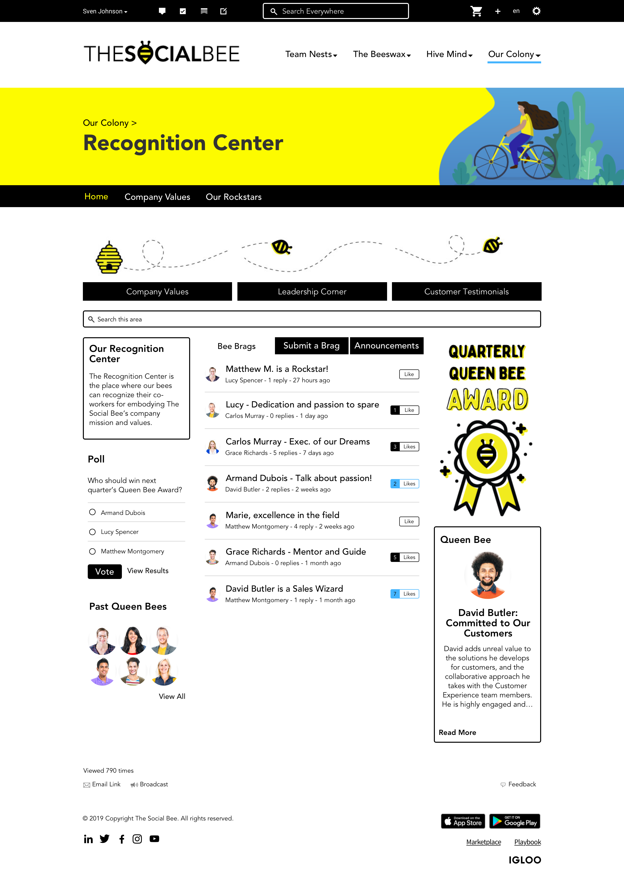 Recognition Center Home