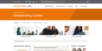 Onboarding Center Home