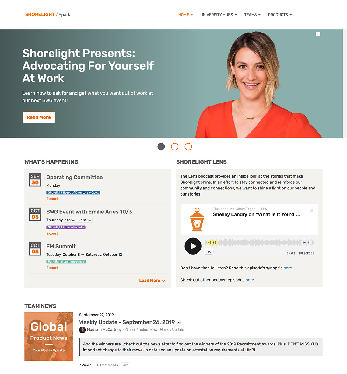 Shorelight Homepage